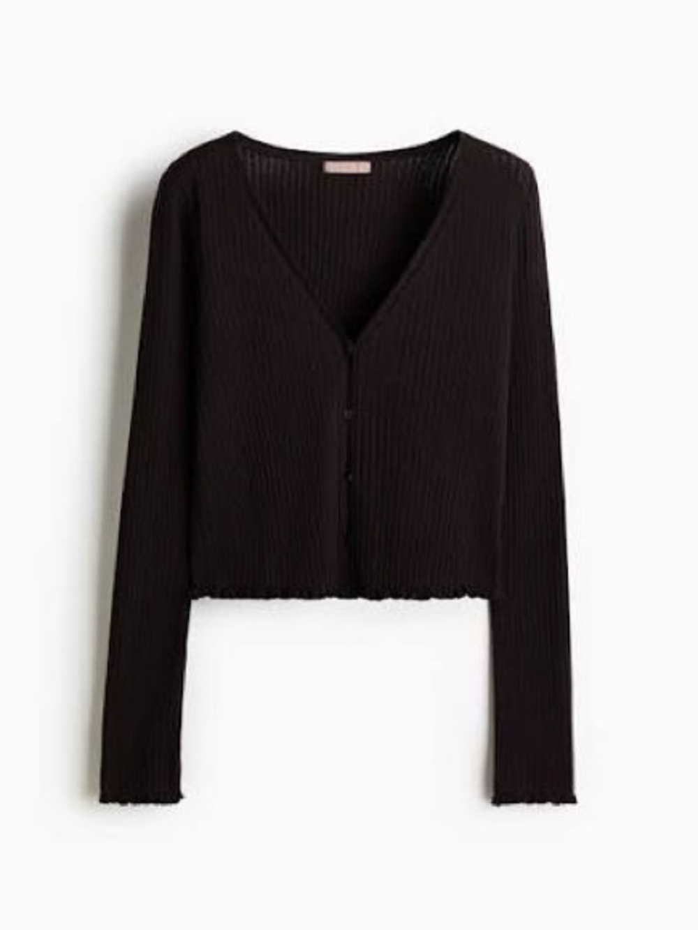Women’s H&M Black Lightweight Button‑Up Cardigan. Size M